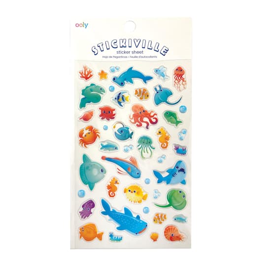 OOLY Stickiville Standard Blue Ocean Stickers